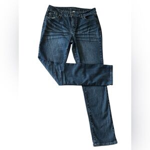 Cato Premium Straight Leg Jeans Blue Denim • Size 10 • NWOT Classic Fit